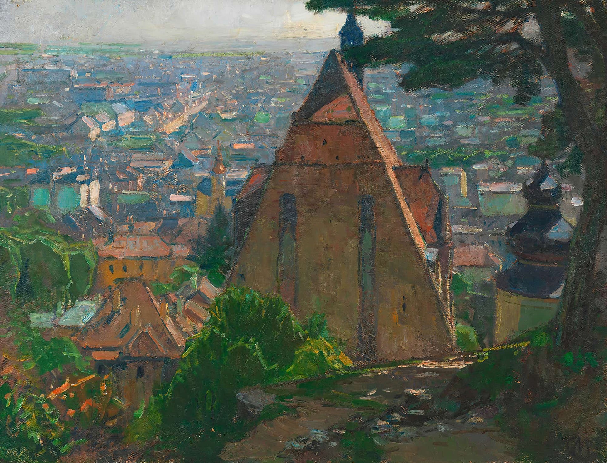 Blick Auf Modling by Carl Moll
