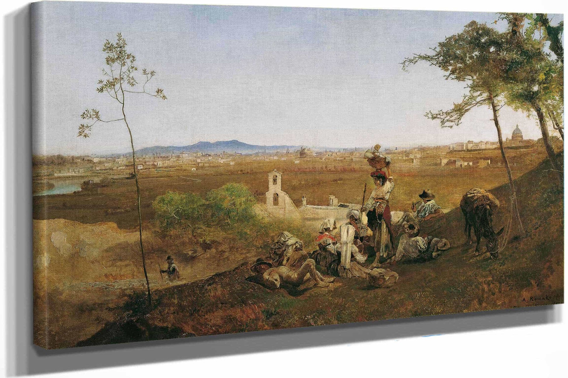 Blick Auf Rom Vom Monte Mario by Anton Romako