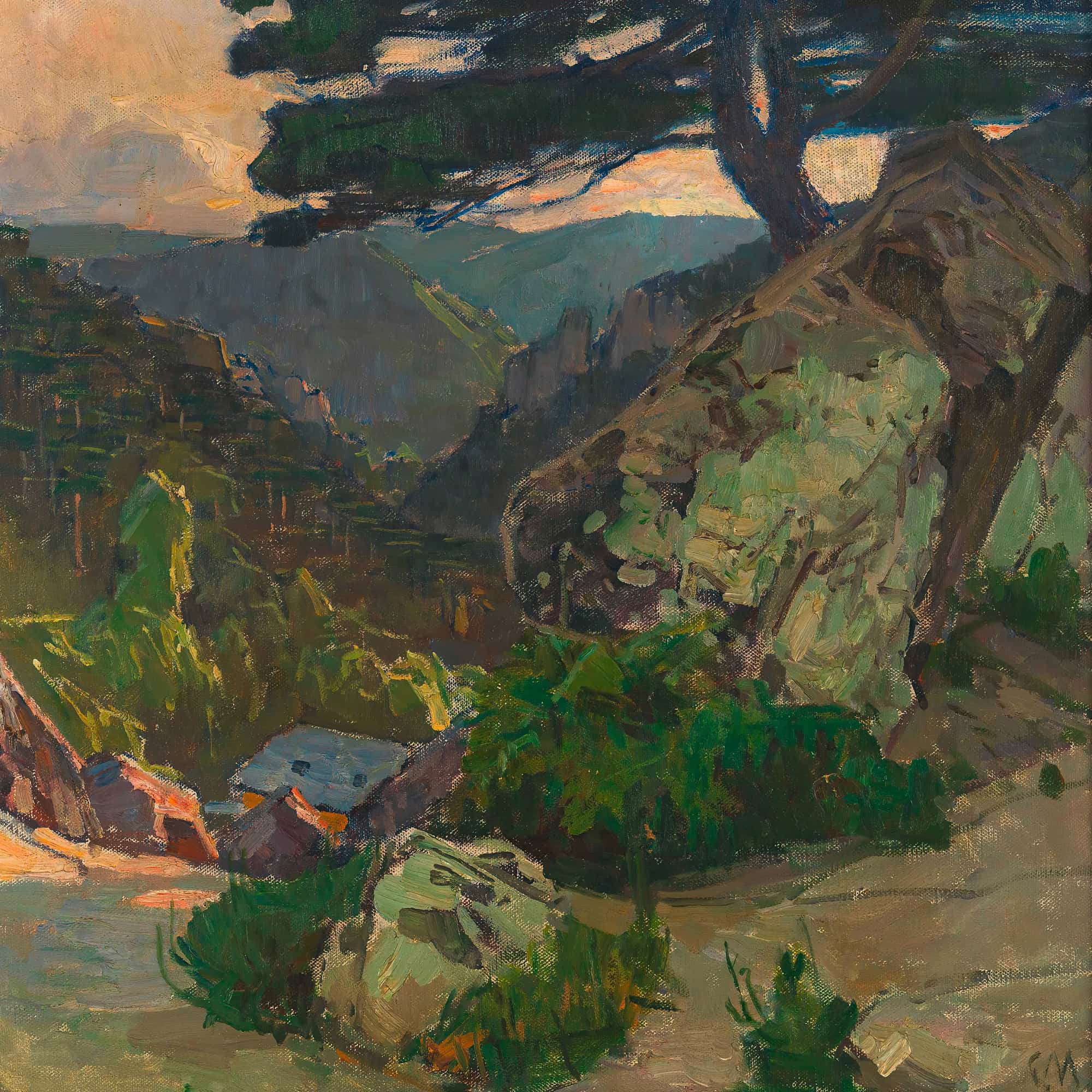 Blick In Die Klausen Bei Modling by Carl Moll