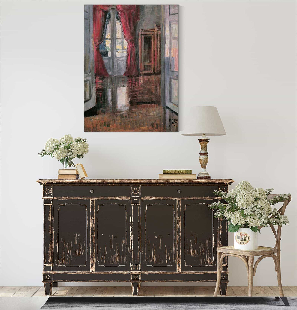 Blick In Die Wohnung Von Leopold Und Marie Czihaczek by Egon Schiele