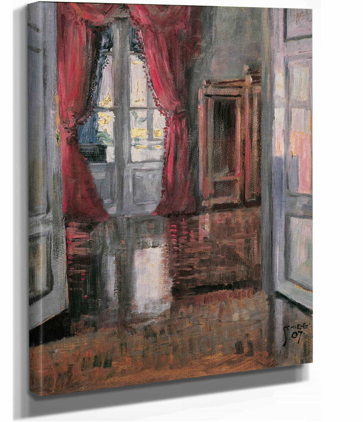 Blick In Die Wohnung Von Leopold Und Marie Czihaczek by Egon Schiele