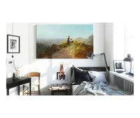 Blick Ins Tal Zwei Madchen Auf Einer Alpe by Carl Spitzweg