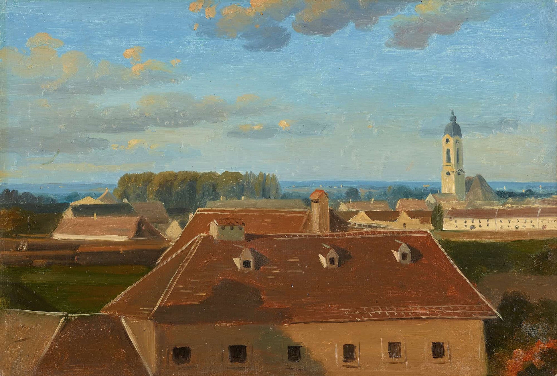 Blick Uber Das Schanzel Zum Augarten by Johann Peter Krafft