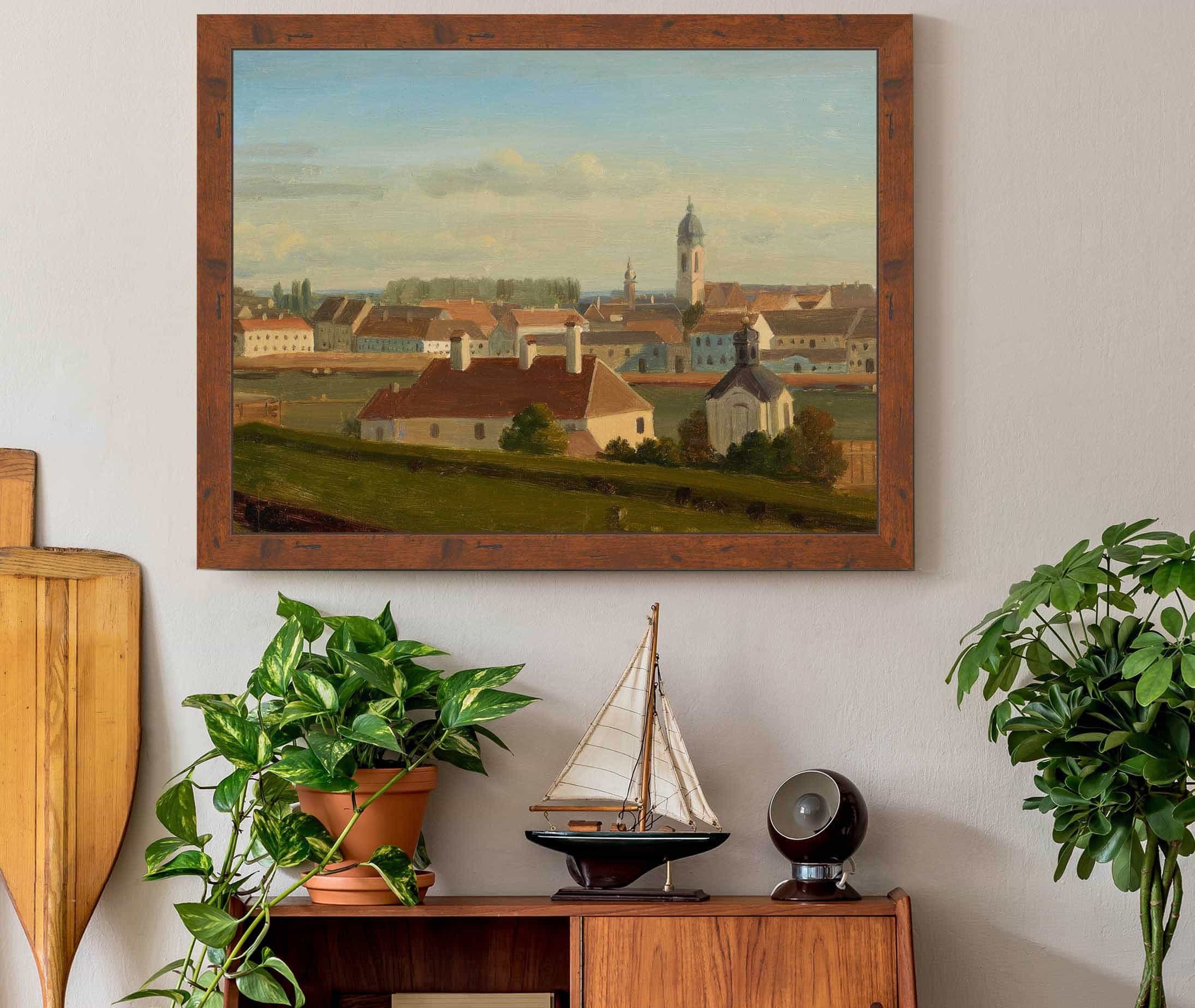 Blick Uber Den Donaukanal Zur Leopoldstadt by Johann Peter Krafft