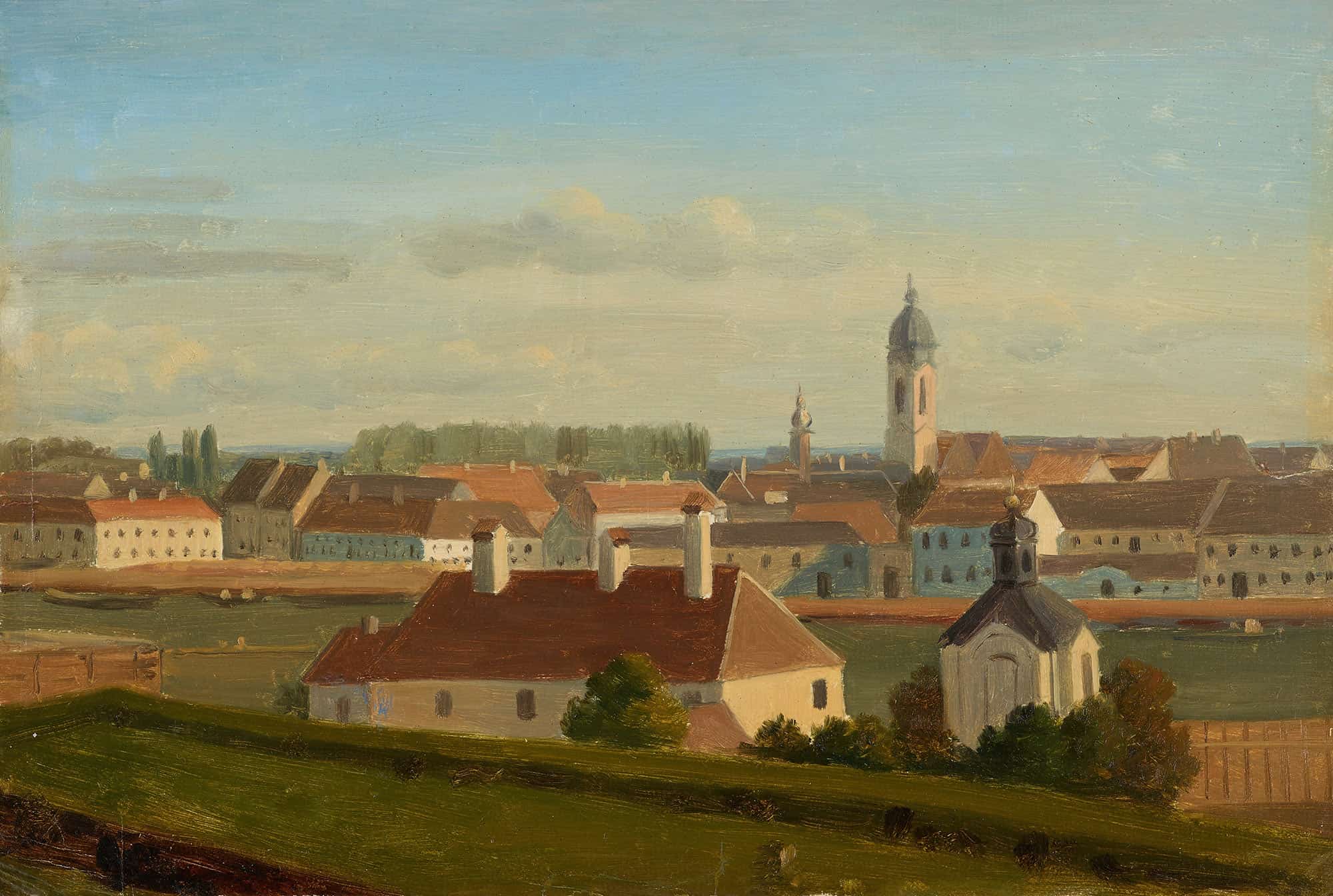Blick Uber Den Donaukanal Zur Leopoldstadt by Johann Peter Krafft