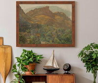 Blick Zur Bergstadt Mola Bei Taormina by Ferdinand Georg Waldmuller