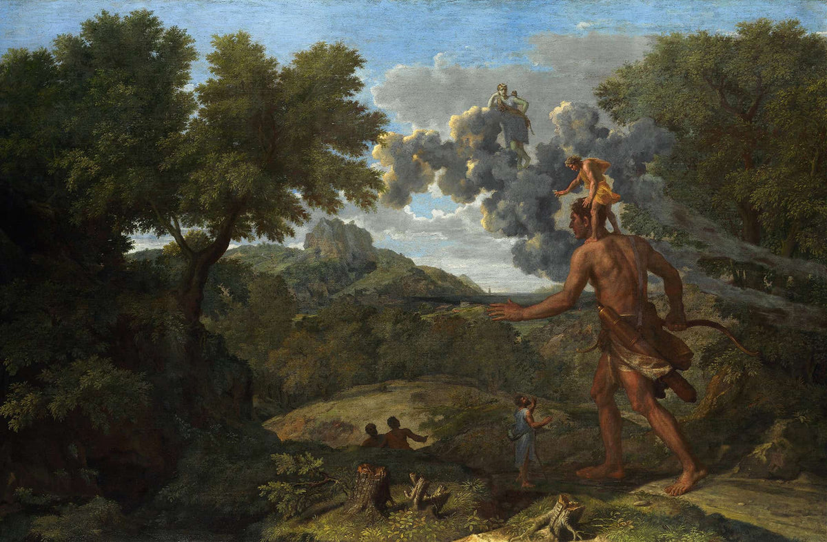 Blind Orion Searching For The Rising Sun by Nicolas Poussin
