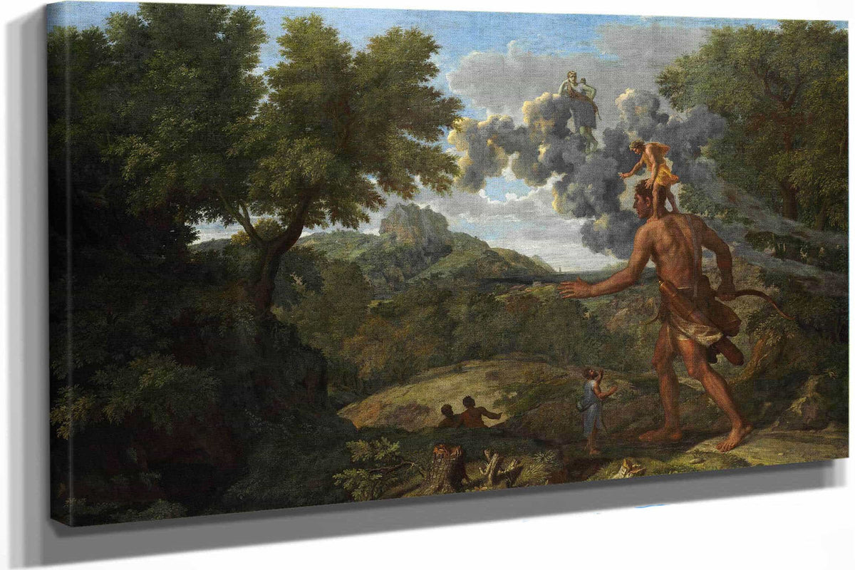 Blind Orion Searching For The Rising Sun by Nicolas Poussin