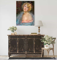 Blonde Girl With Boa by Alice Pike Barney