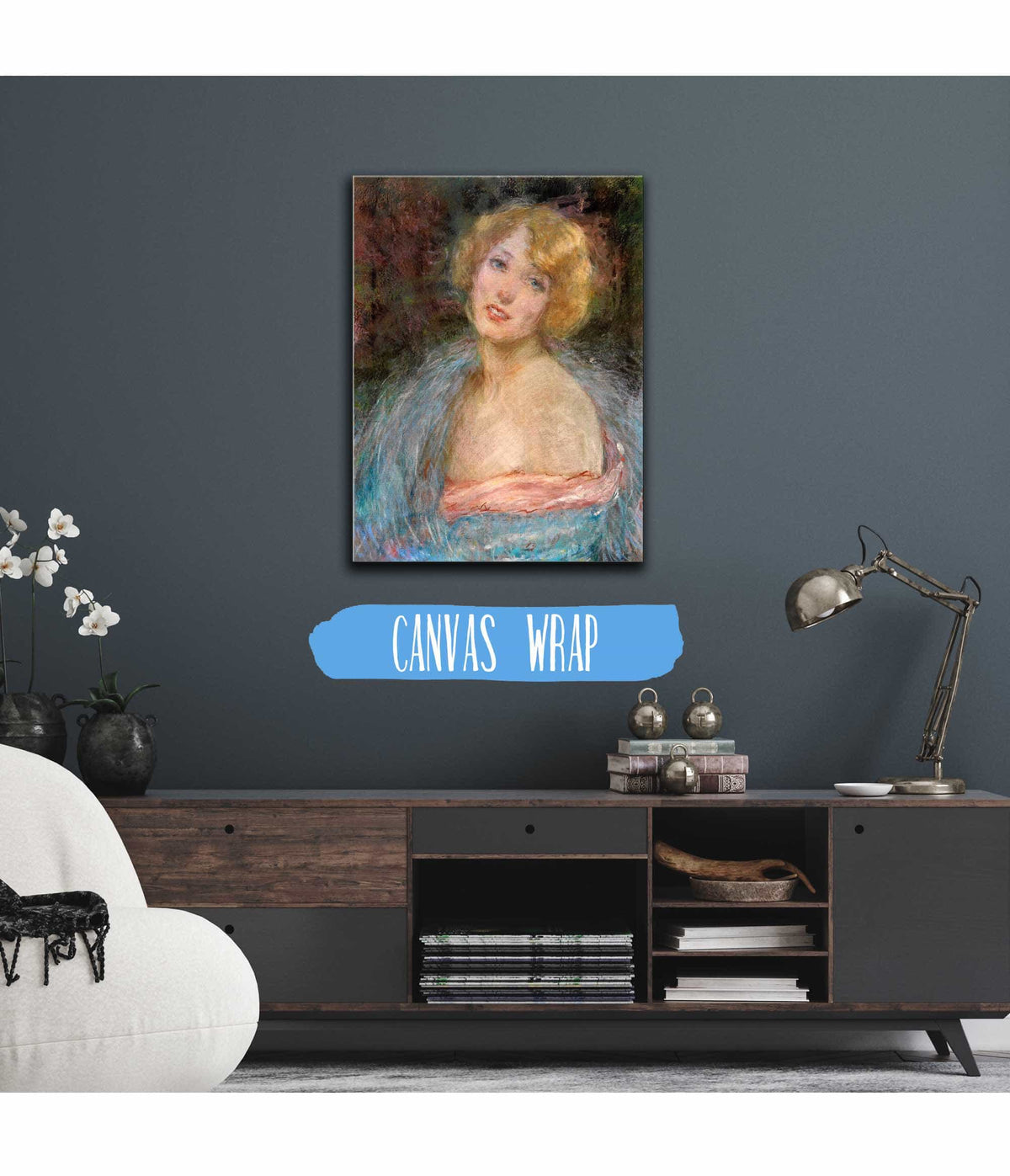 Blonde Girl With Boa by Alice Pike Barney