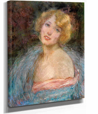 Blonde Girl With Boa by Alice Pike Barney