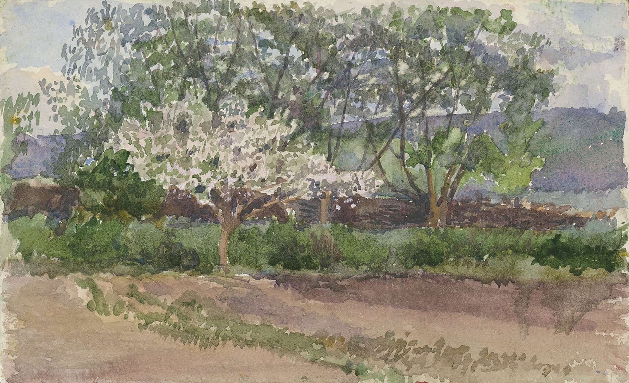 Blooming Tree   by Ladislav Mednyanszky