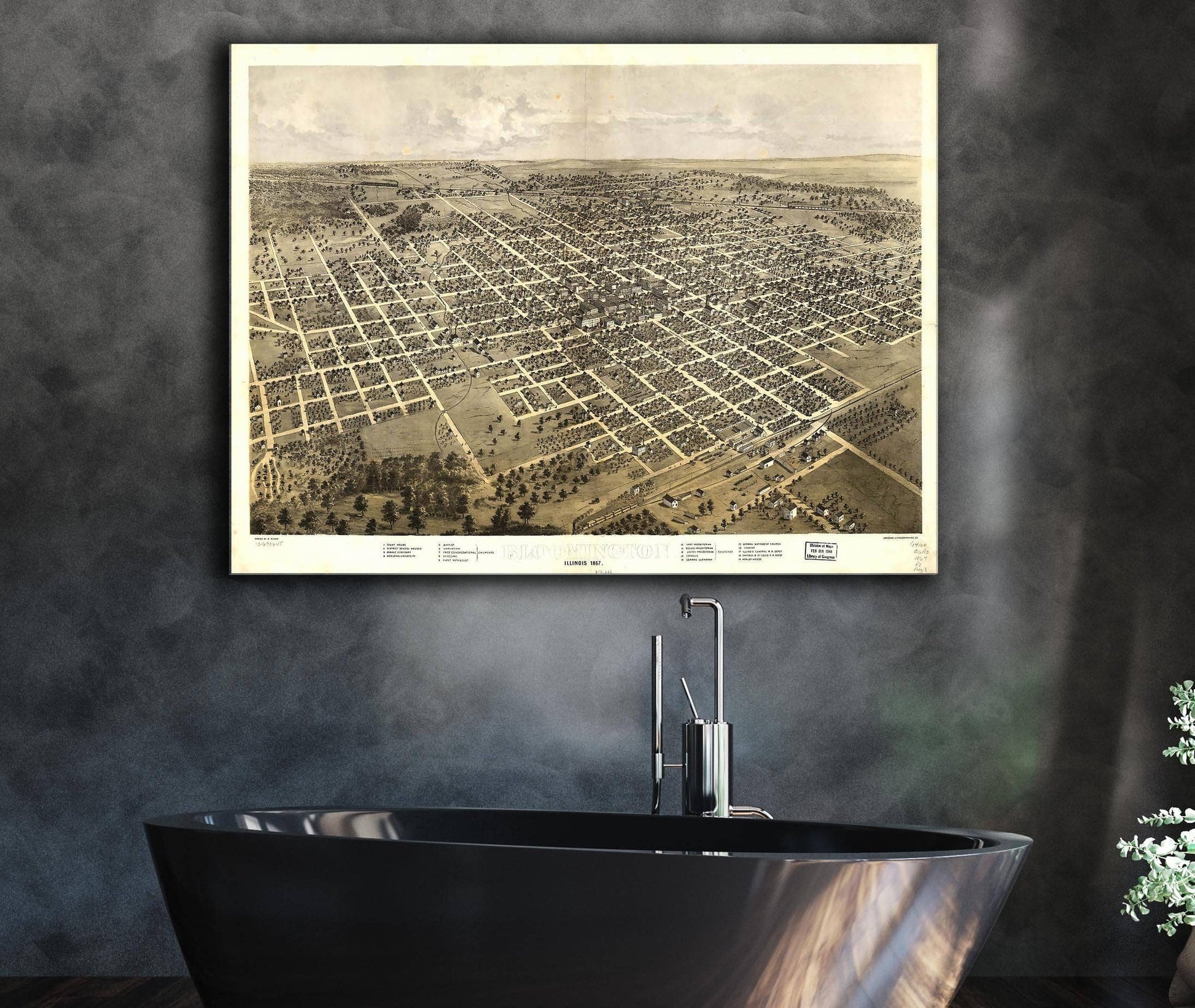Bloomington Illinois 1867 State of Illinois