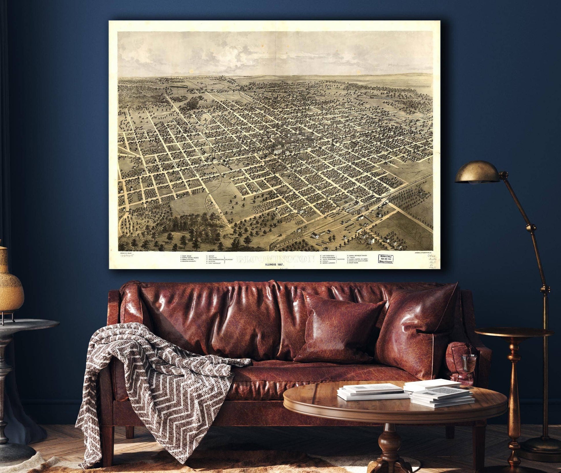 Bloomington Illinois 1867 State of Illinois