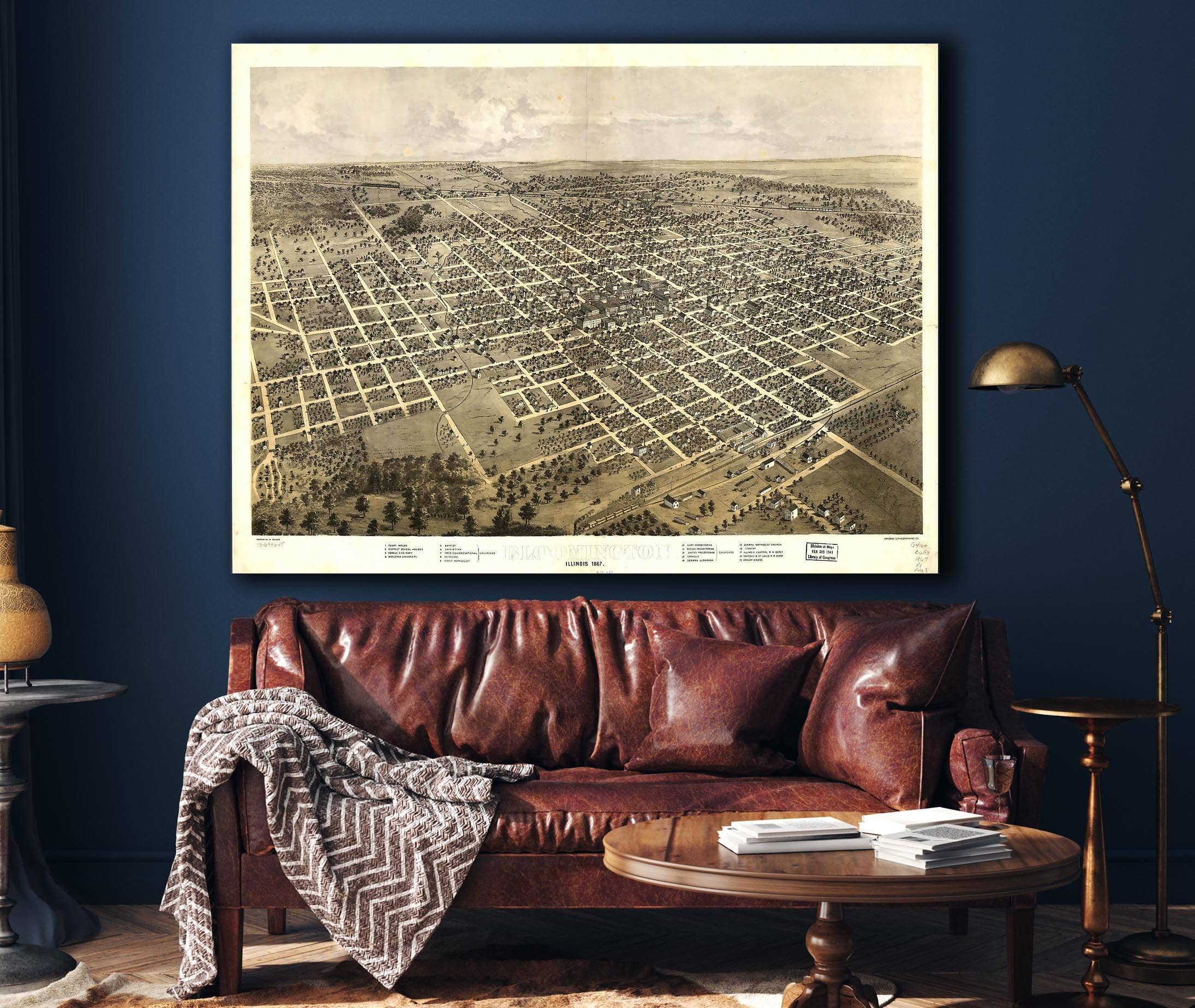Bloomington Illinois 1867 State of Illinois