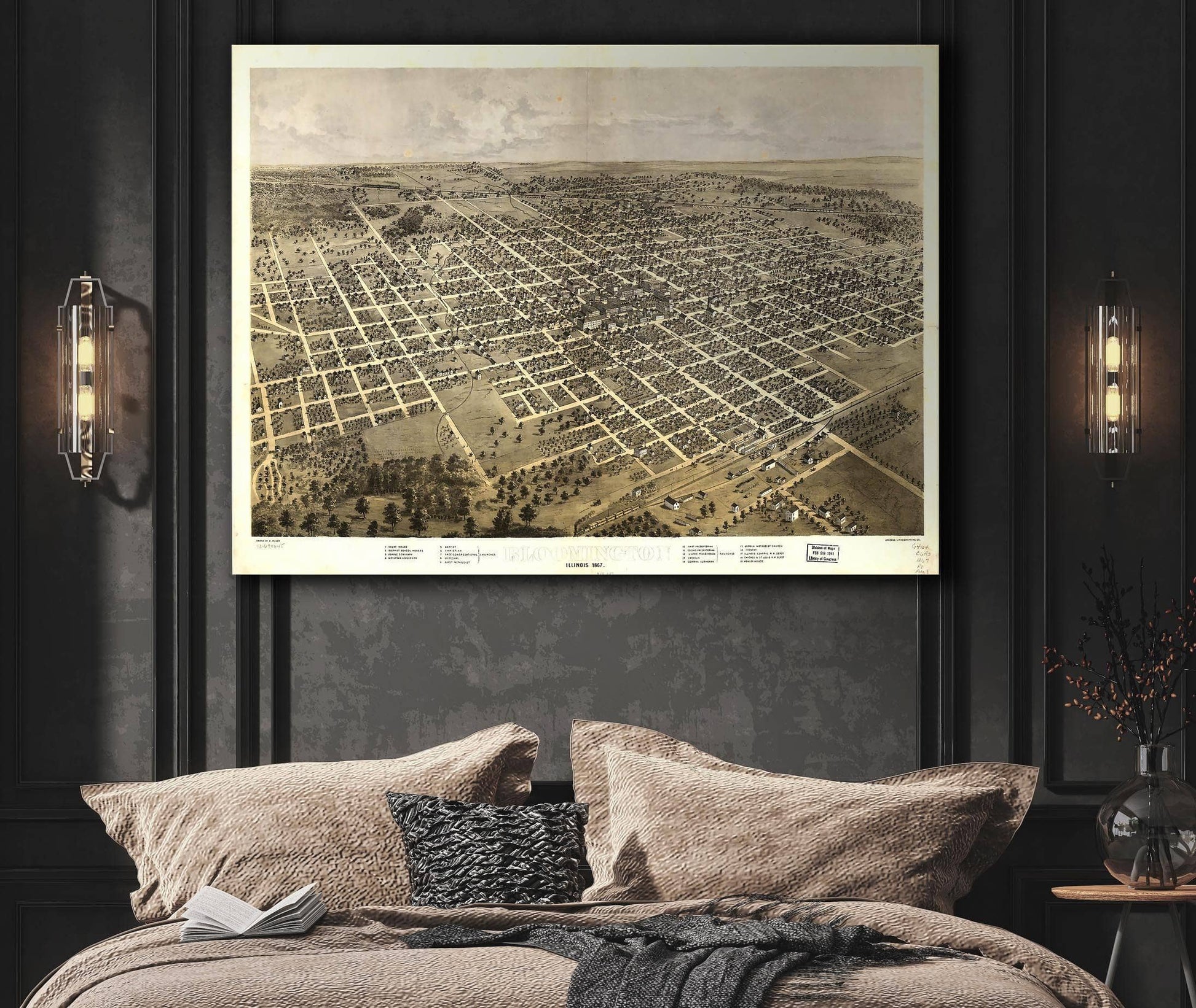 Bloomington Illinois 1867 State of Illinois