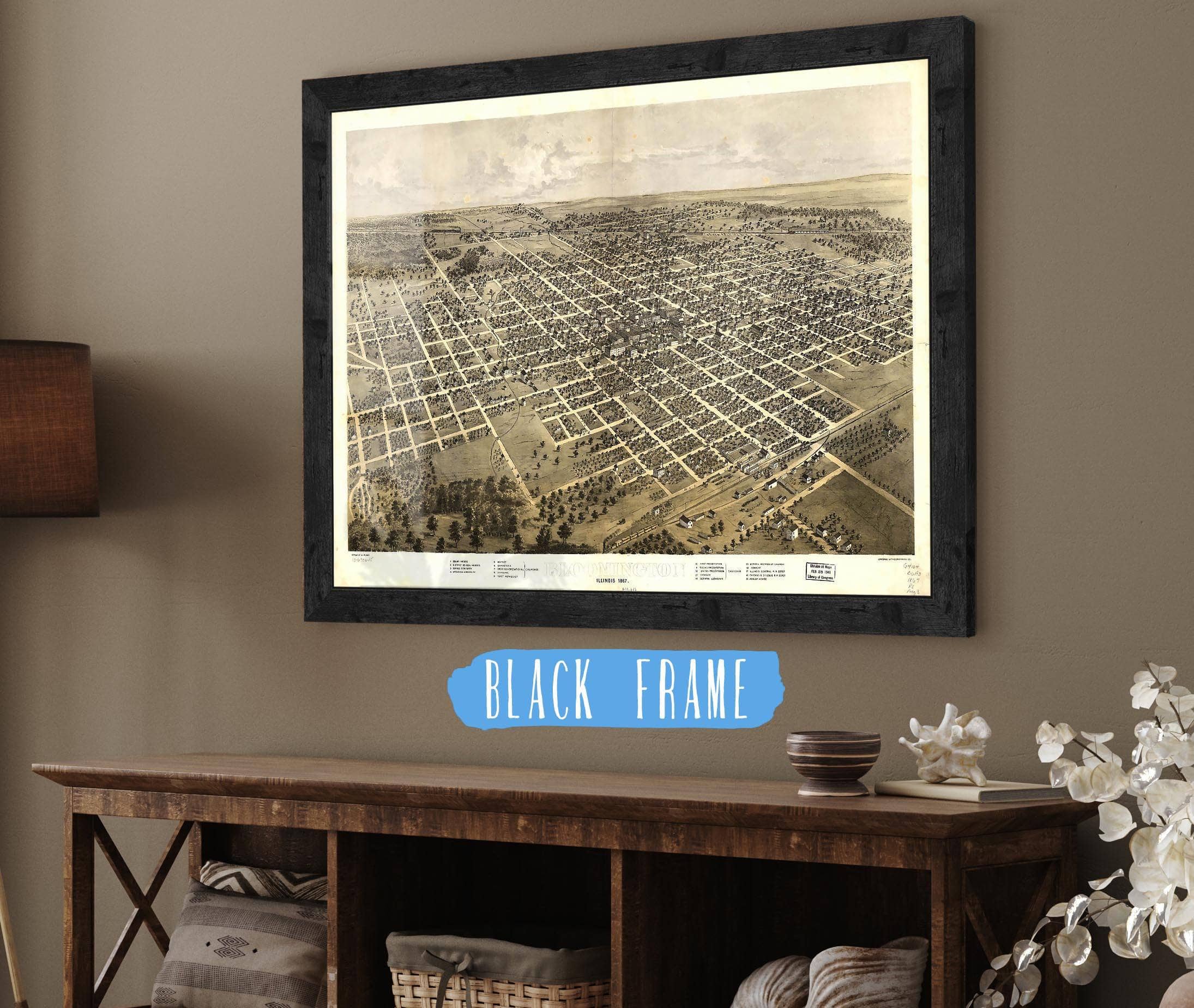 Bloomington Illinois 1867 State of Illinois