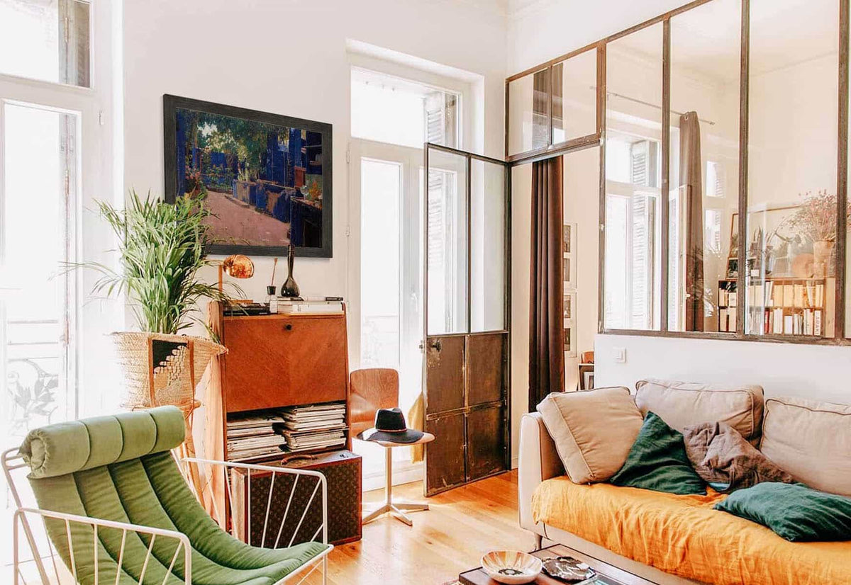 Blue Courtyard Arenys De Munt by Santiago Rusinol