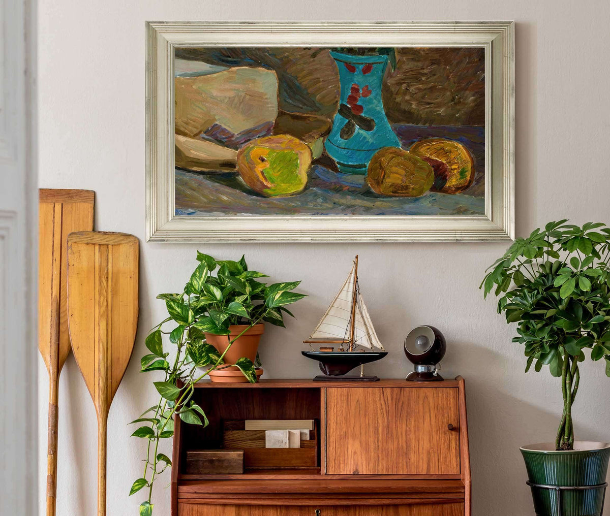 Blue Flower Vase by Zygmunt Waliszewski