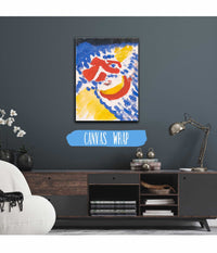 Blue Red And Yellow Figures by Jules Schmalzigaug