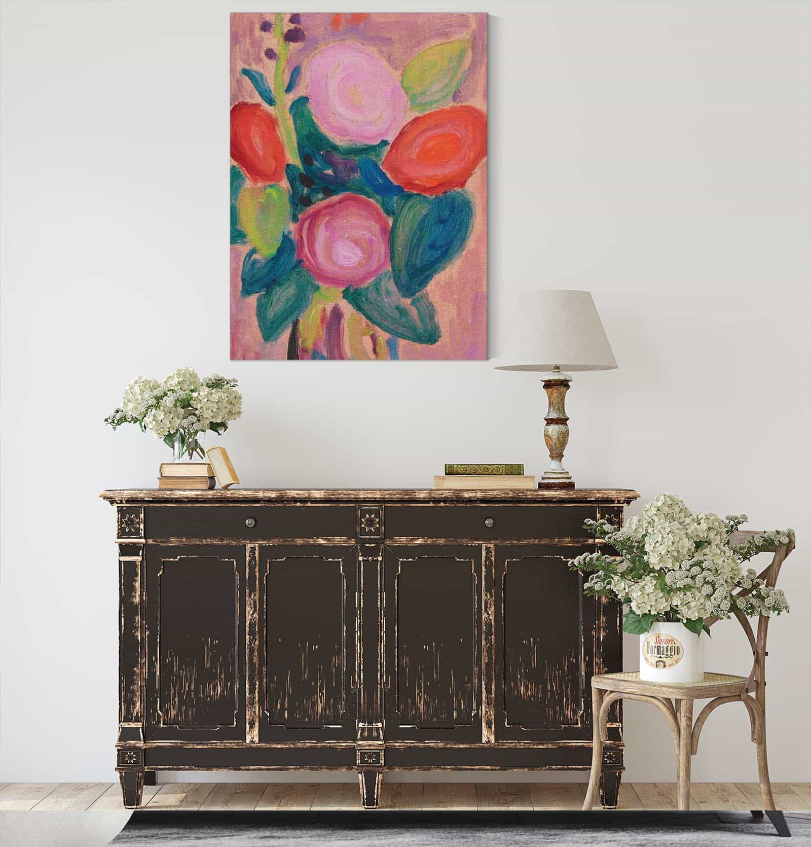 Blumenstrauss In Vase by Alexej Von Jawlensky