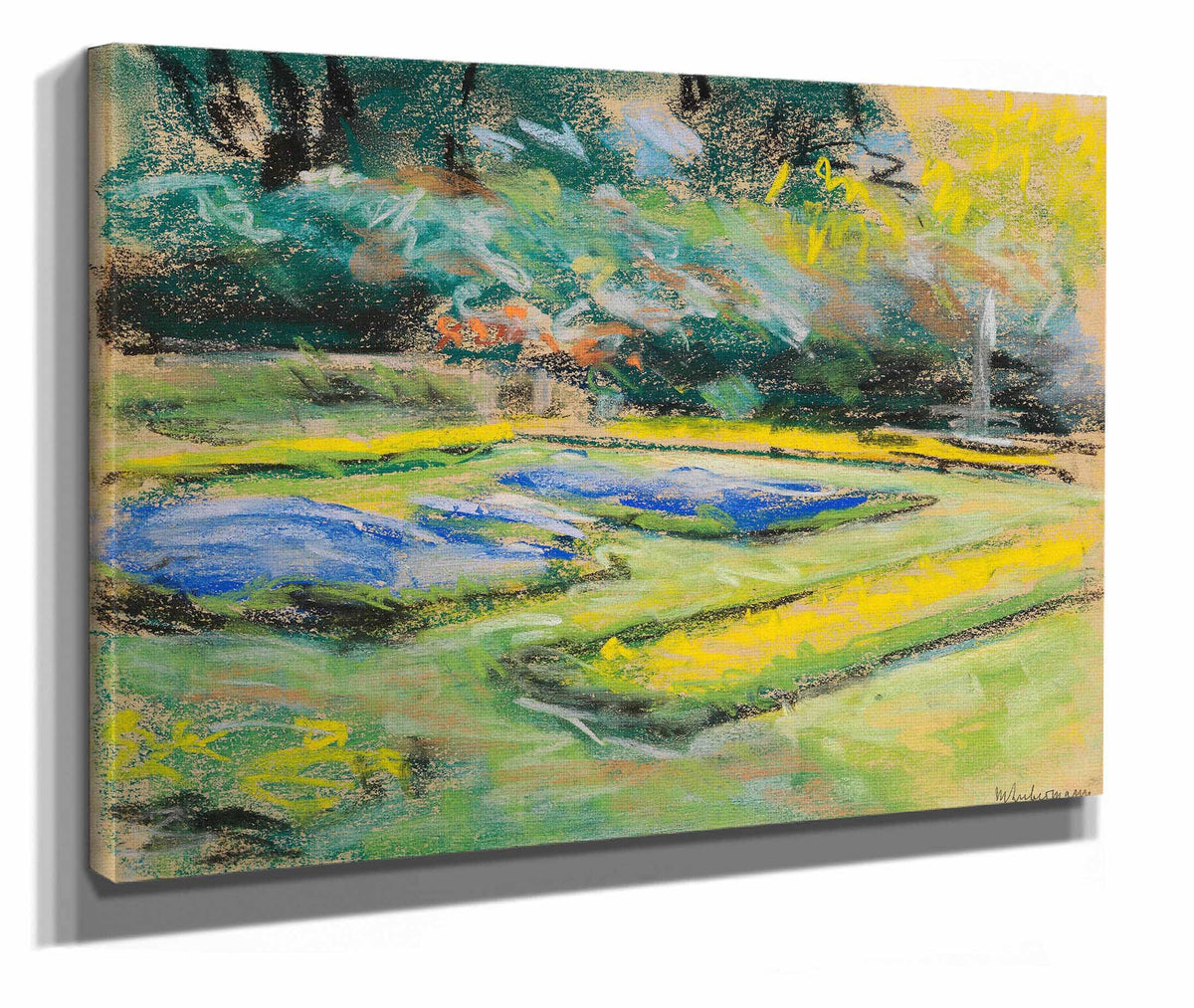 Blumenterrasse Im Wannseegarten Nach Nordwesten by Max Liebermann