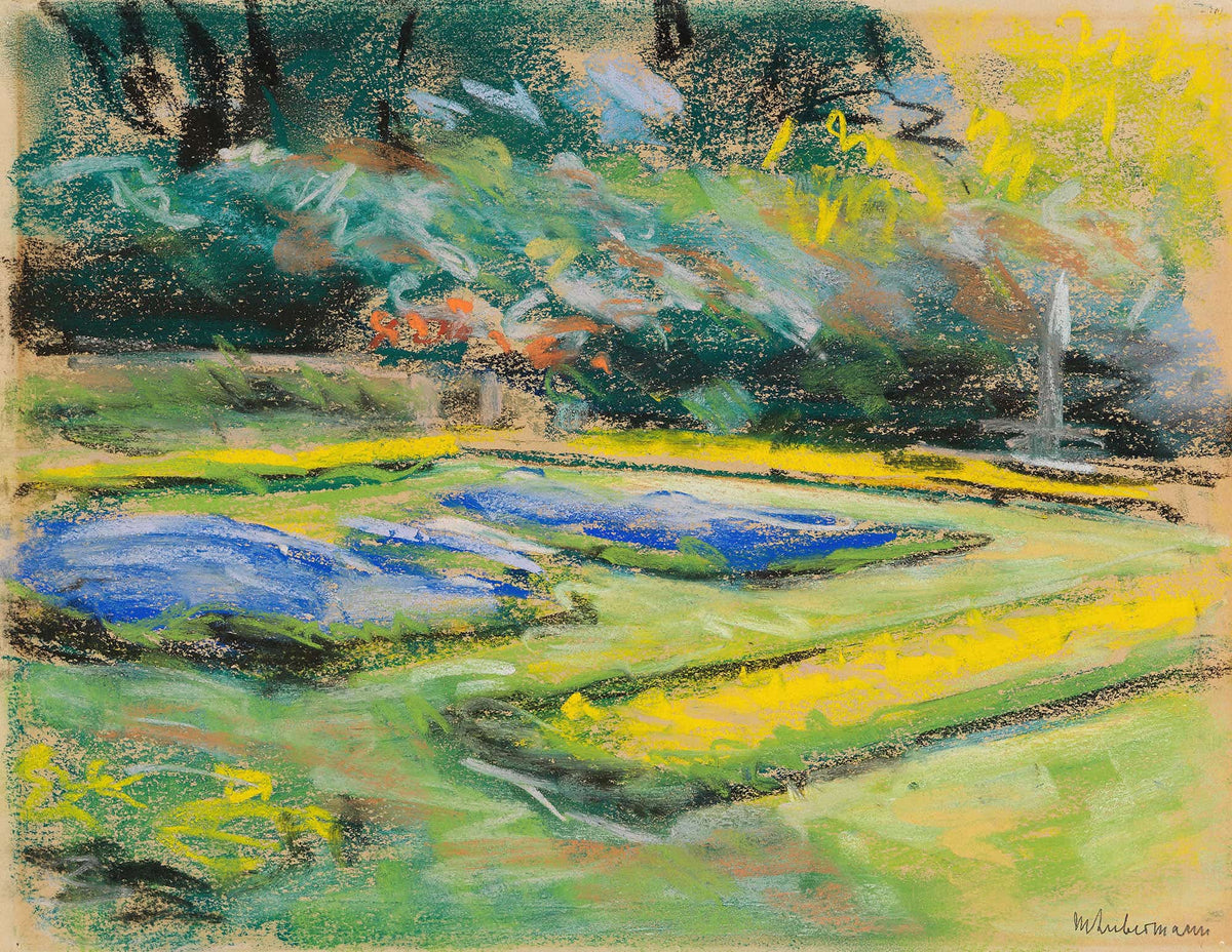 Blumenterrasse Im Wannseegarten Nach Nordwesten by Max Liebermann