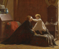 Bo Peep The Peep by Eastman Johnson