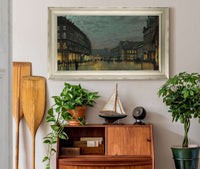 Boar Lane Leeds By Lamplight by John Atkinson Grimshaw