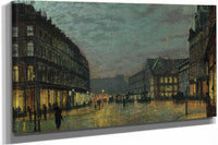 Boar Lane Leeds By Lamplight by John Atkinson Grimshaw