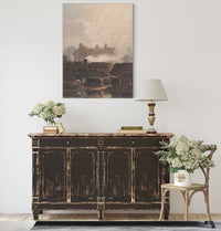 Boat Building Dockyard At Birmingham S by David Cox