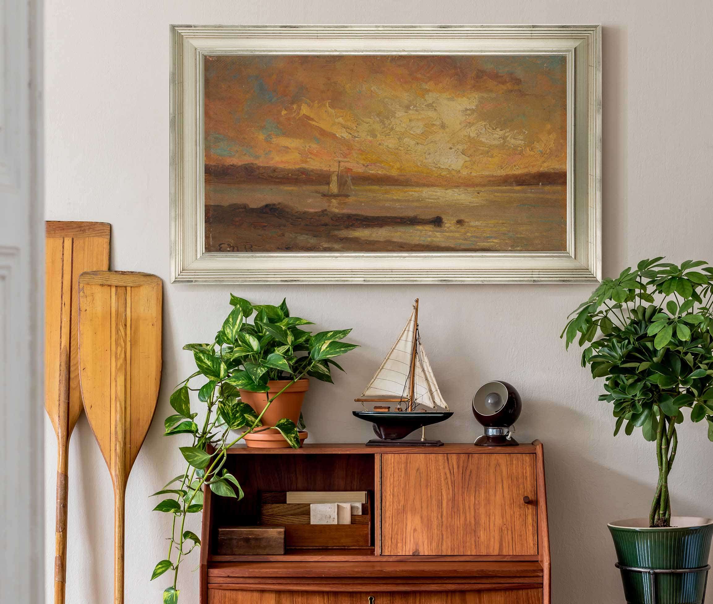 Boat On Sea by Edward Mitchell Bannister