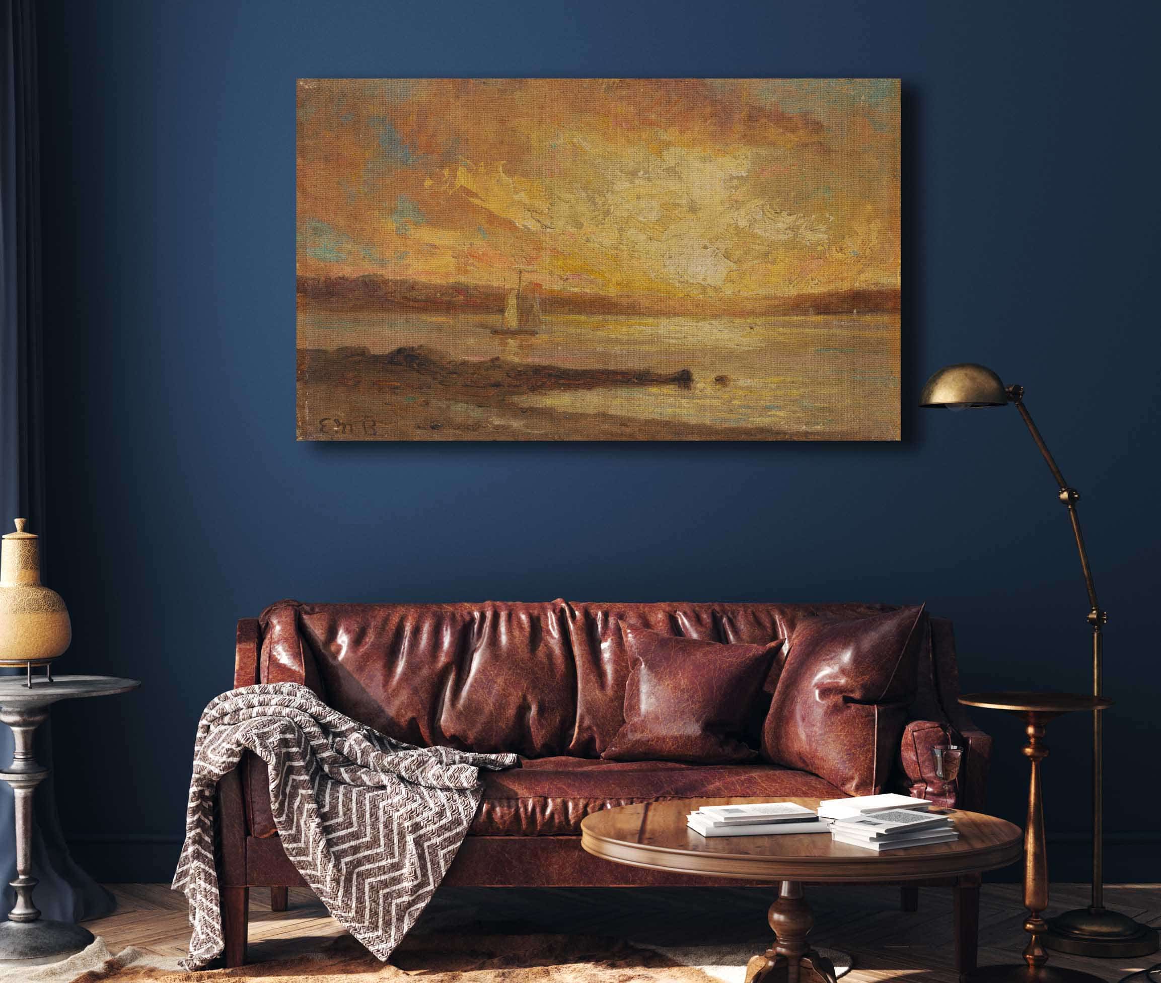 Boat On Sea by Edward Mitchell Bannister