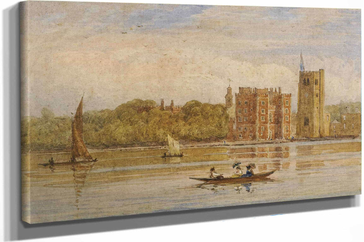 Boating Before Lambeth Palace London by David Cox