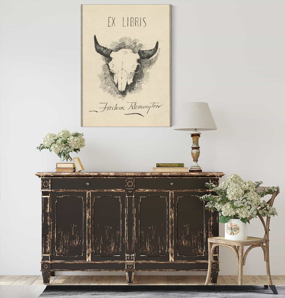 Bookplate Of Frederic Remington by Frederic Remington