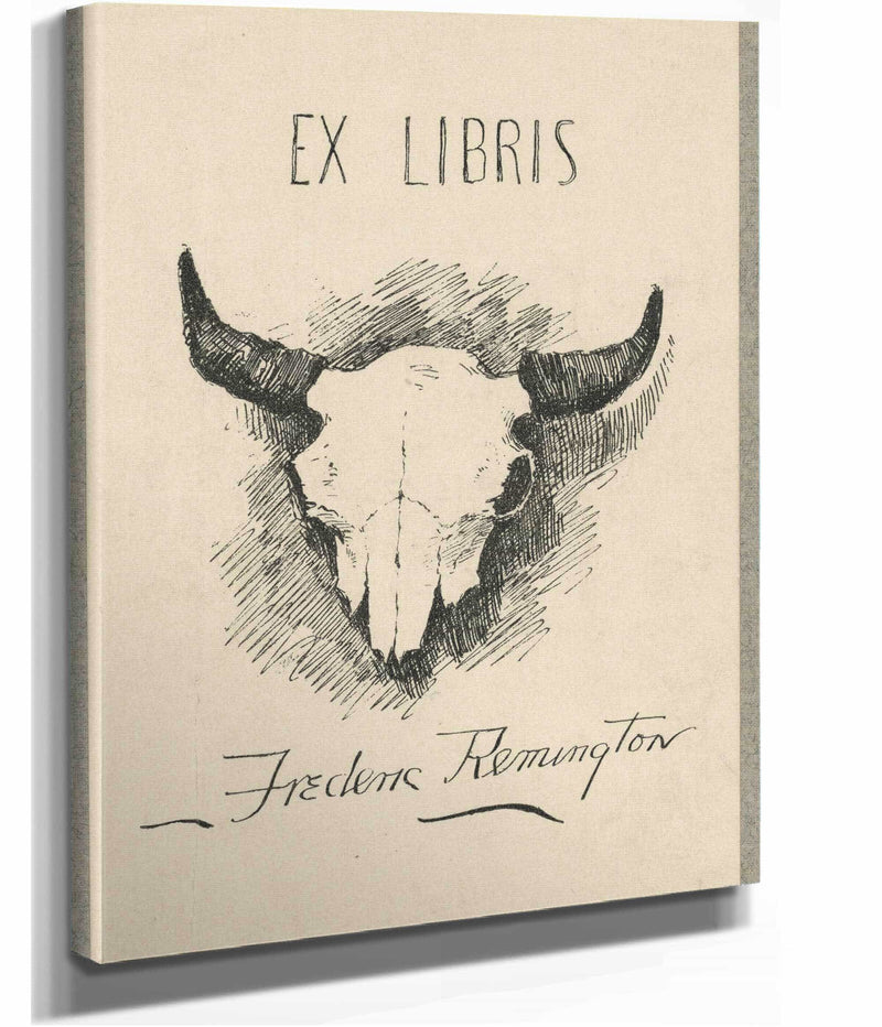Bookplate Of Frederic Remington by Frederic Remington