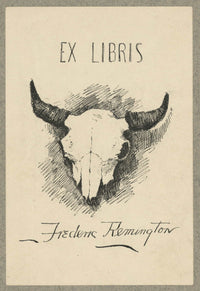 Bookplate Of Frederic Remington by Frederic Remington