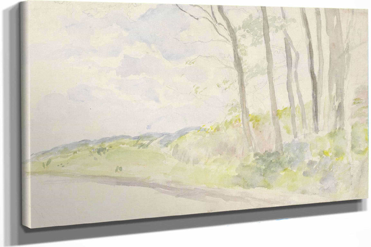 Boomgroep Bij Een Weg  by Jozef Israels