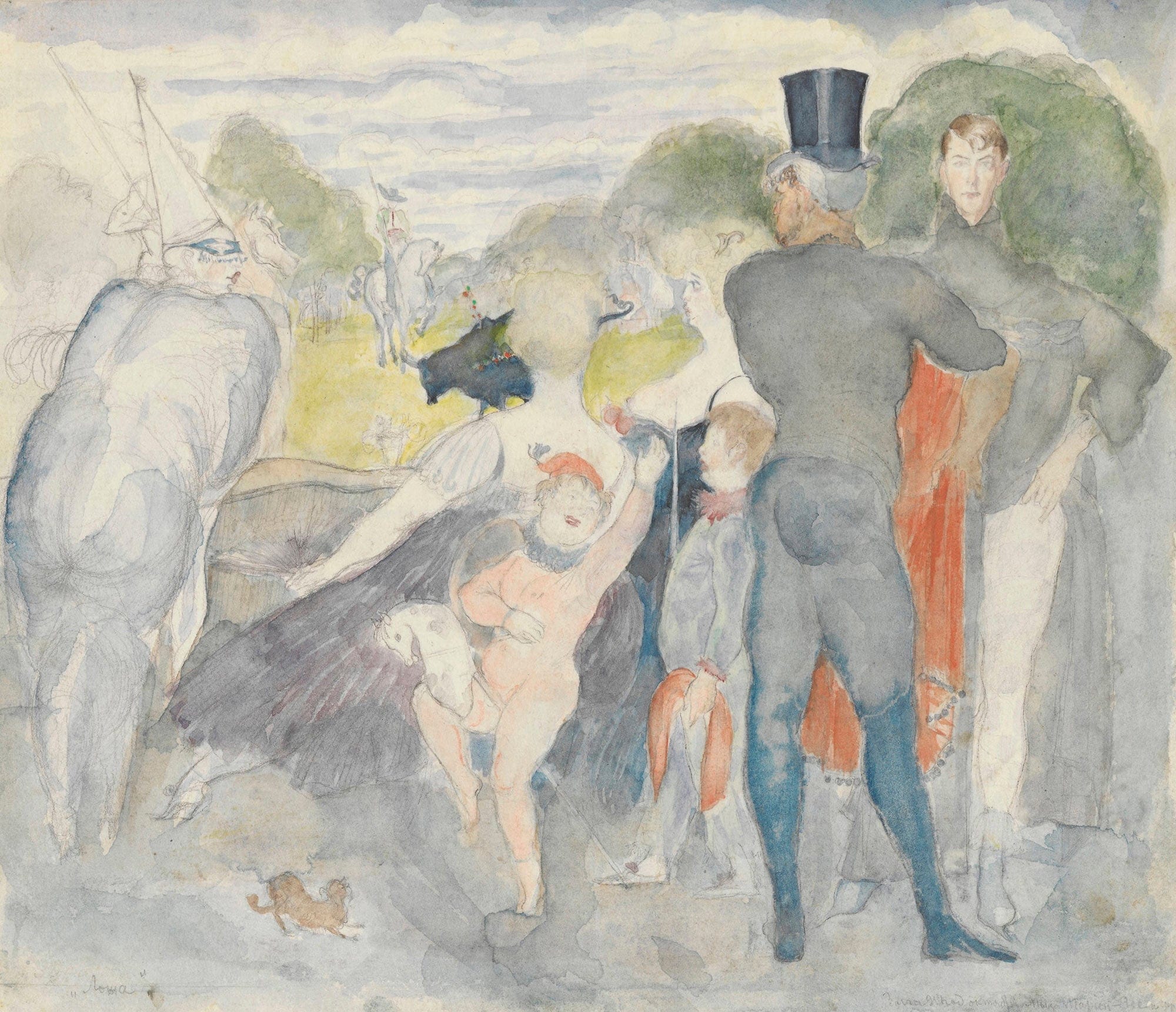 Booth I With A Self Portrait by Zygmunt Waliszewski