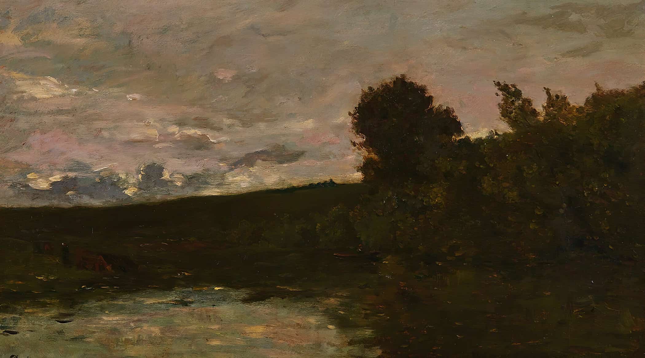 Bord De Riviere by Charles Francois Daubigny