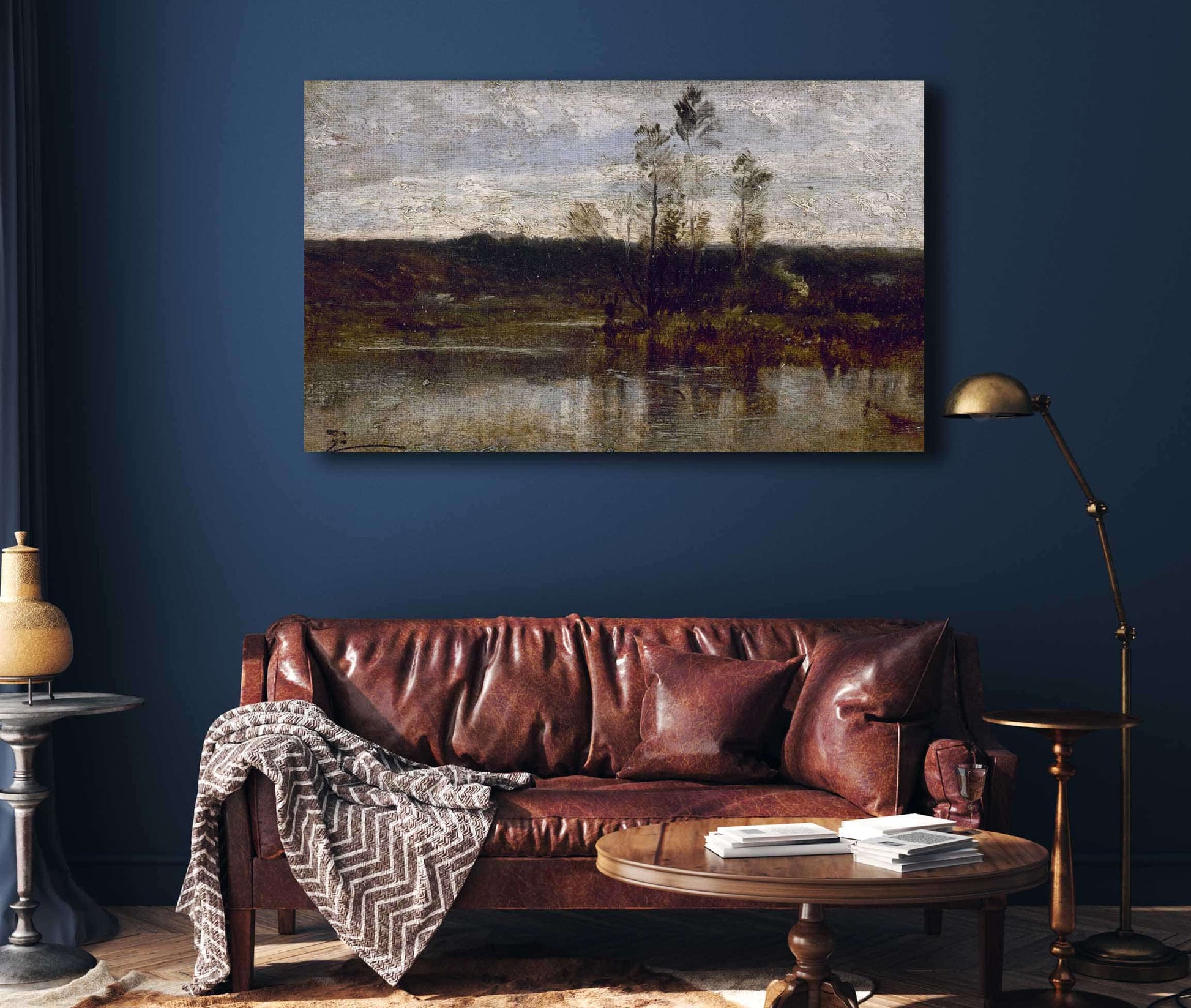 Bord De Riviere by Felix Ziem