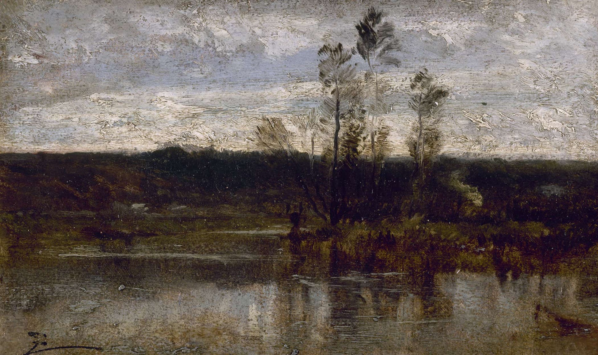Bord De Riviere by Felix Ziem