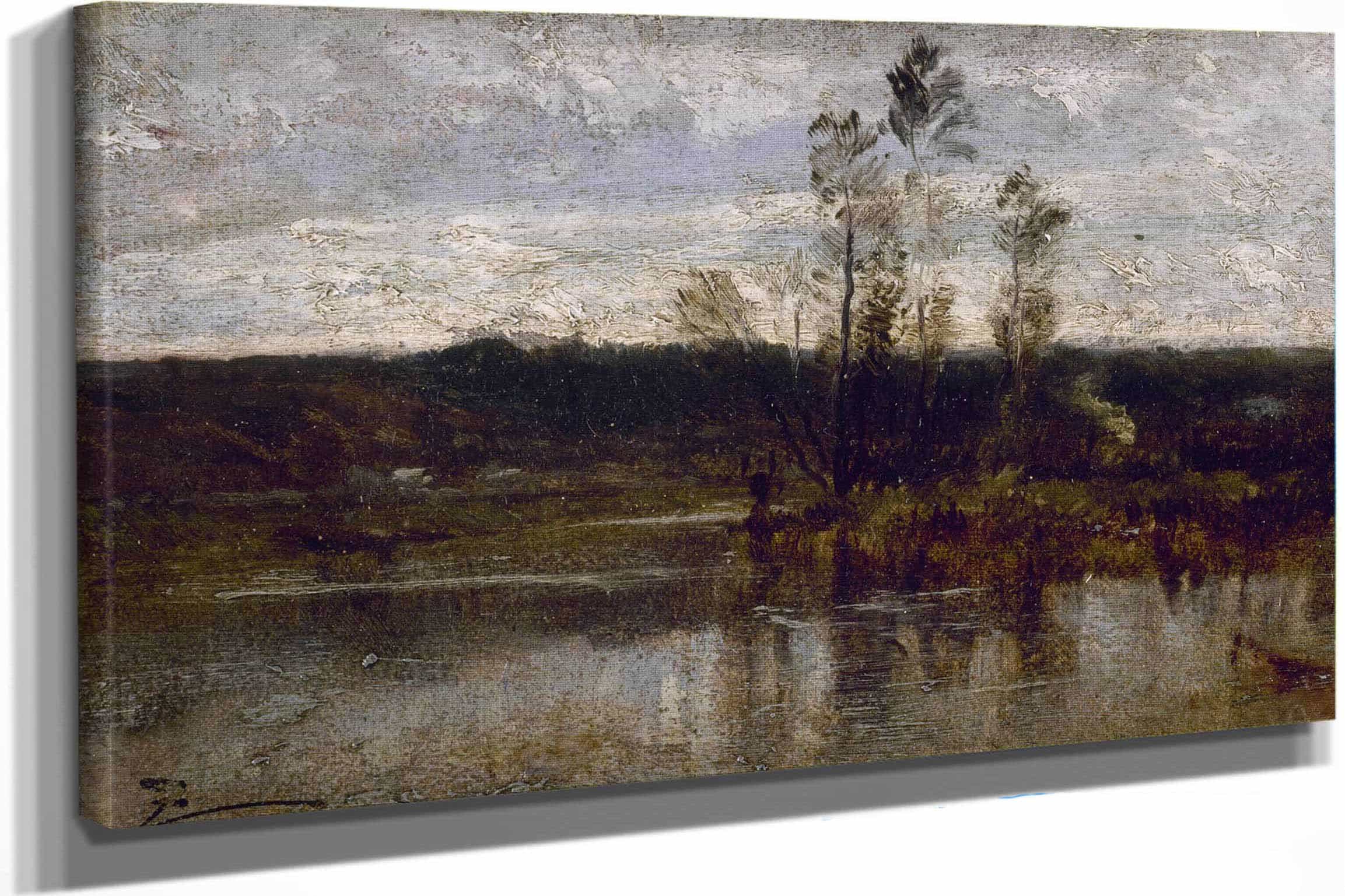 Bord De Riviere by Felix Ziem