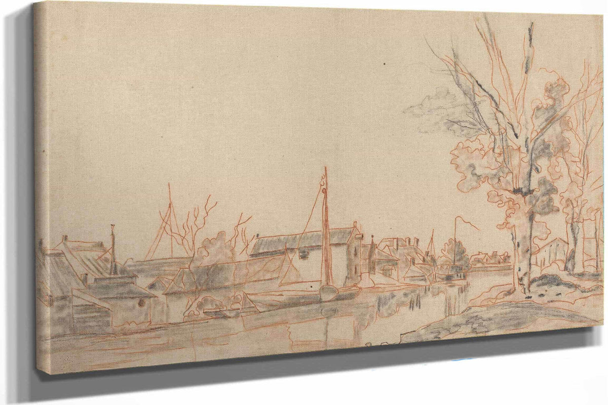 Bords De Canal by Johan Barthold Jongkind