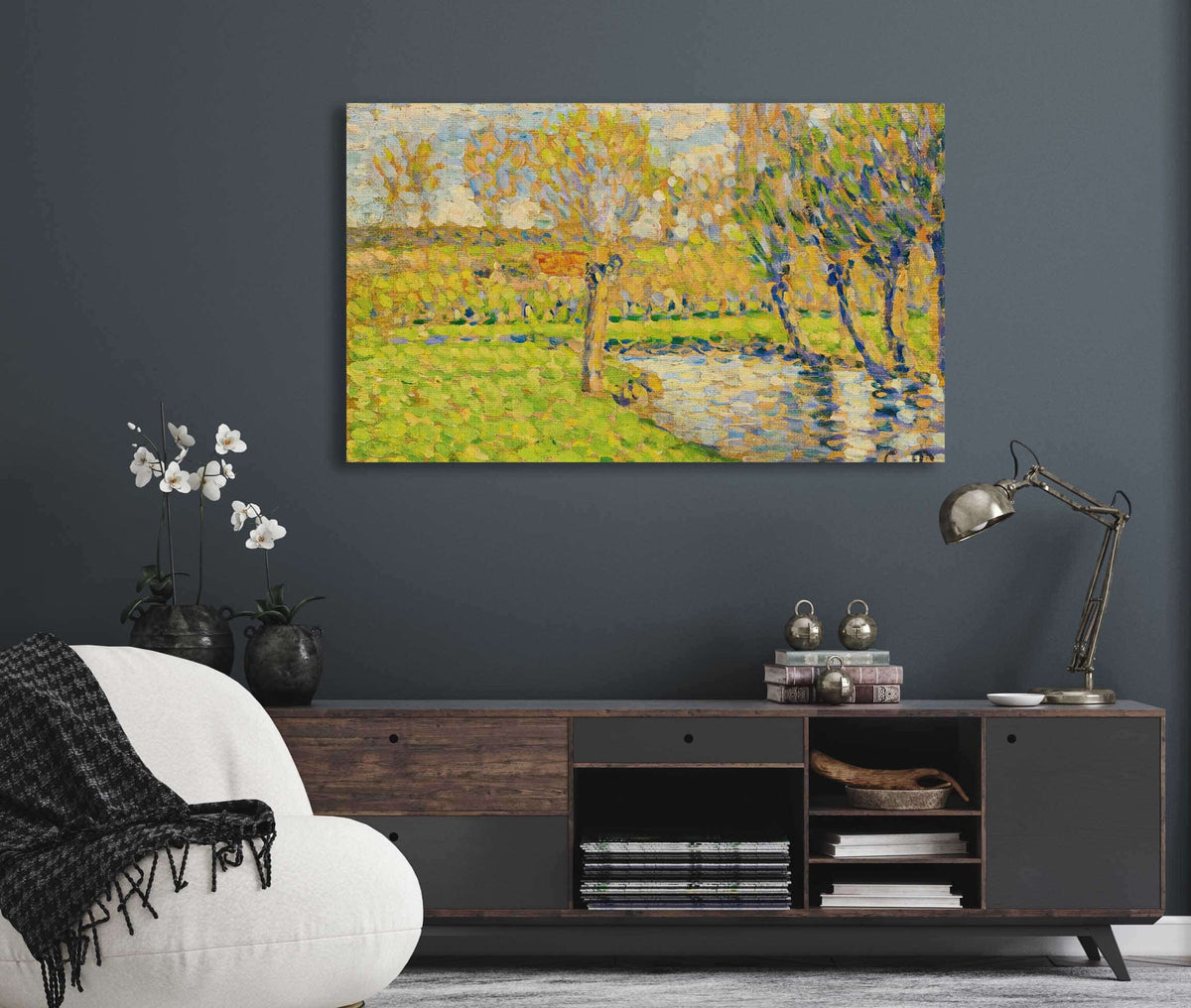 Bords De Lepte A Eragny by Camille Pissarro