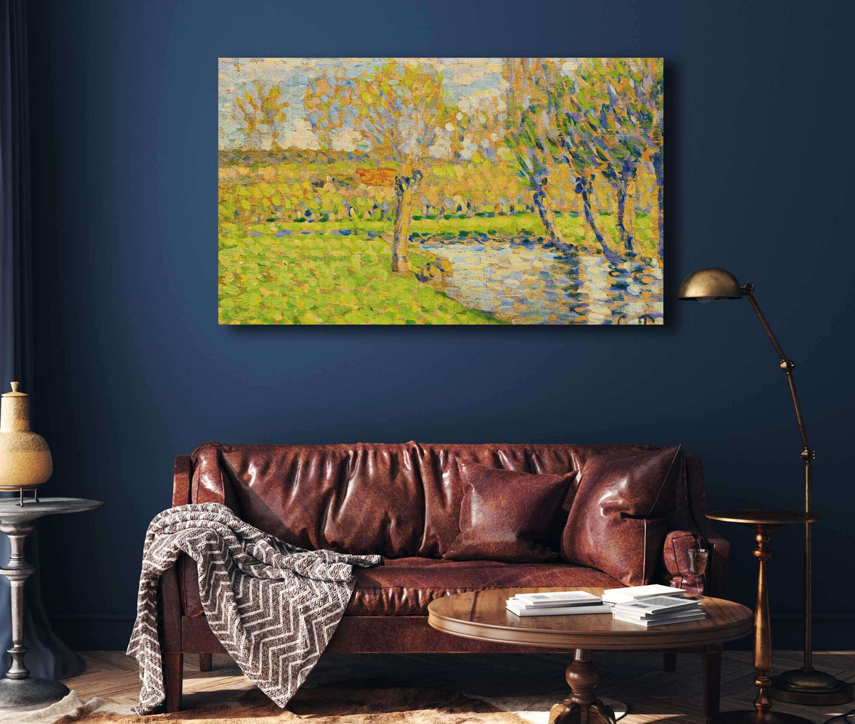 Bords De Lepte A Eragny by Camille Pissarro