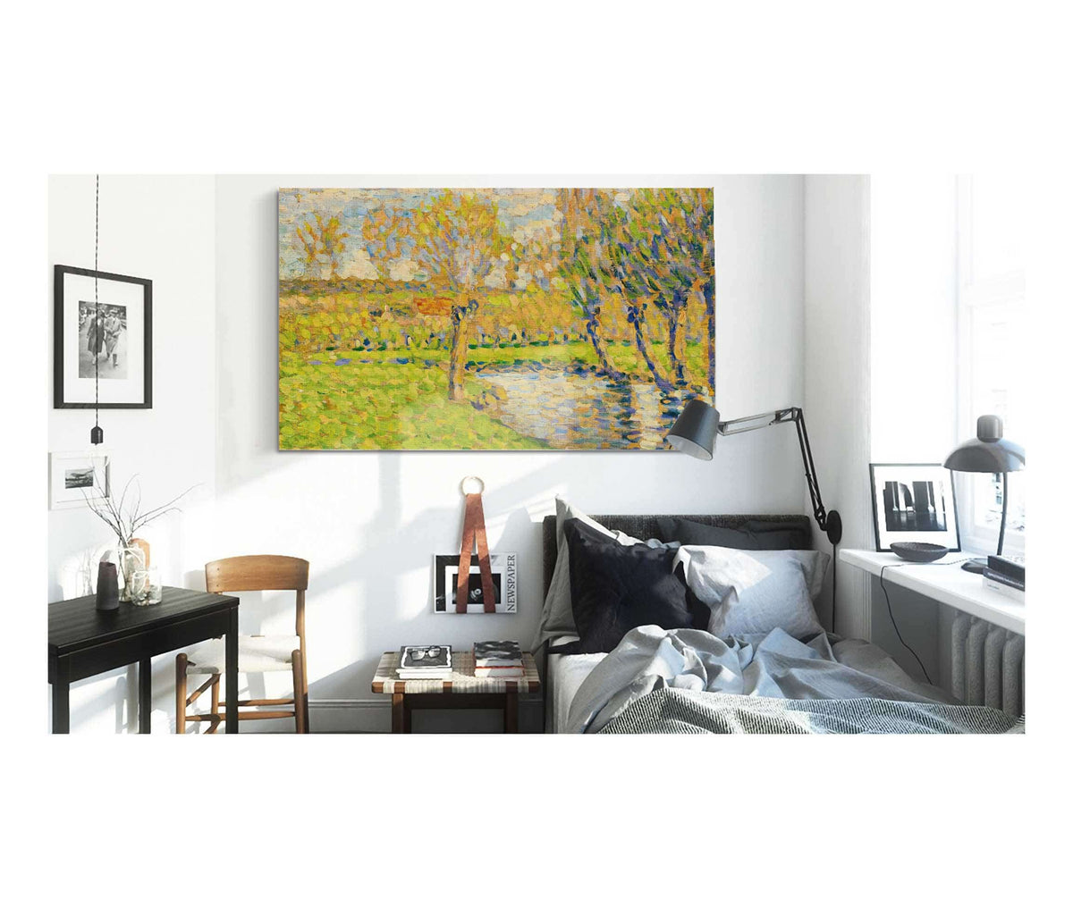 Bords De Lepte A Eragny by Camille Pissarro