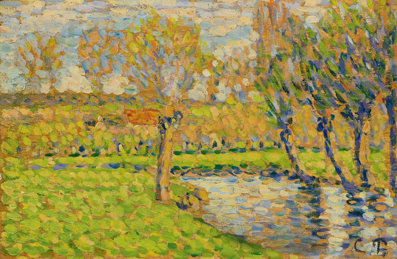 Bords De Lepte A Eragny by Camille Pissarro