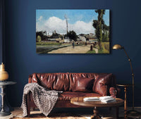 Bords De Loise A Pontoise Banks Of The Oise At Pontoise by Camille Pissarro