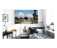 Bords De Loise A Pontoise Banks Of The Oise At Pontoise by Camille Pissarro